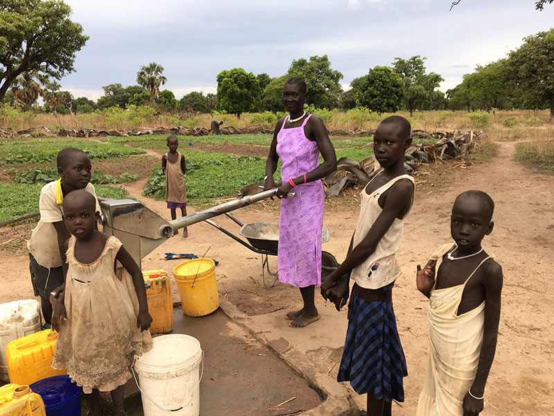 Water bore holes South Sudan